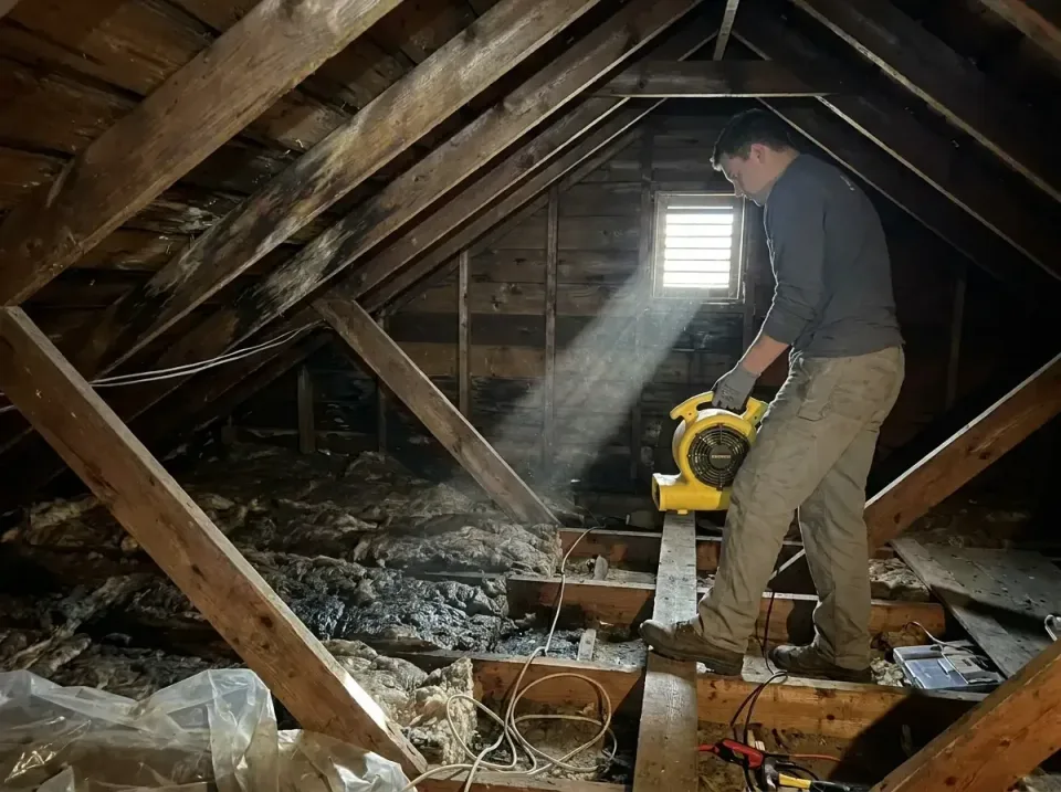 attic-water-damage-drying-proc-007 — frequently asked questions, Emergency Water Extraction & 24/7 Flood Response in Hauppau…